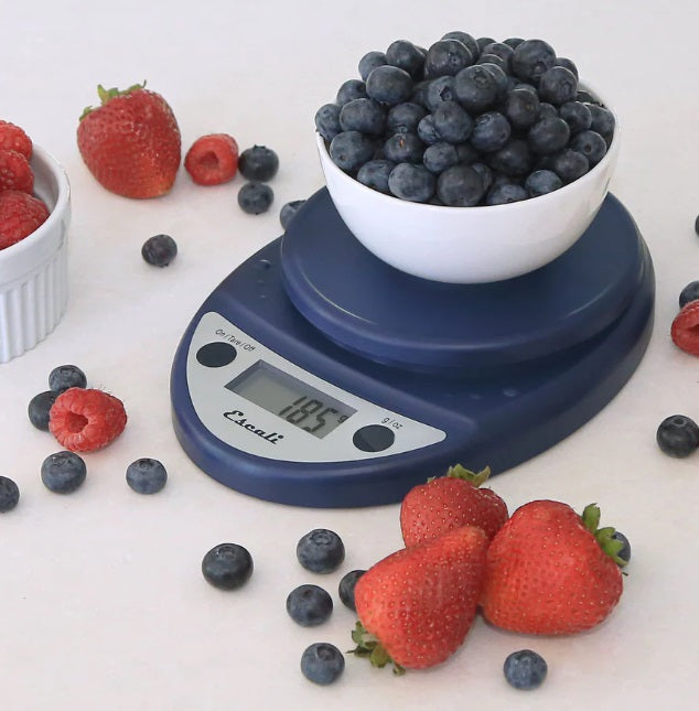 Escali Primo Digital Kitchen Scale Royal Blue