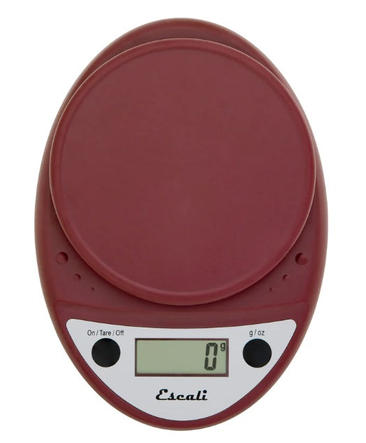 Escali Primo Digital Kitchen Scale Warm Red