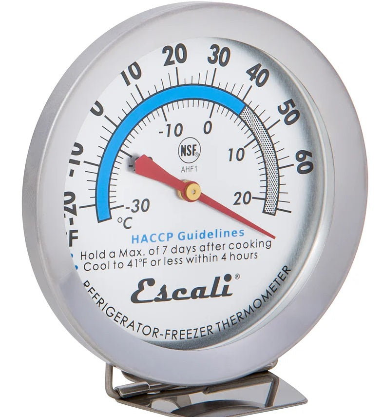 Escali Stainless Steel Refrigerator & Freezer Thermometer