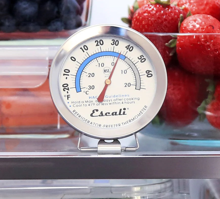 Escali Stainless Steel Refrigerator & Freezer Thermometer