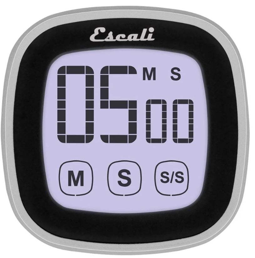 Escali Touch Screen Digital Timer Black