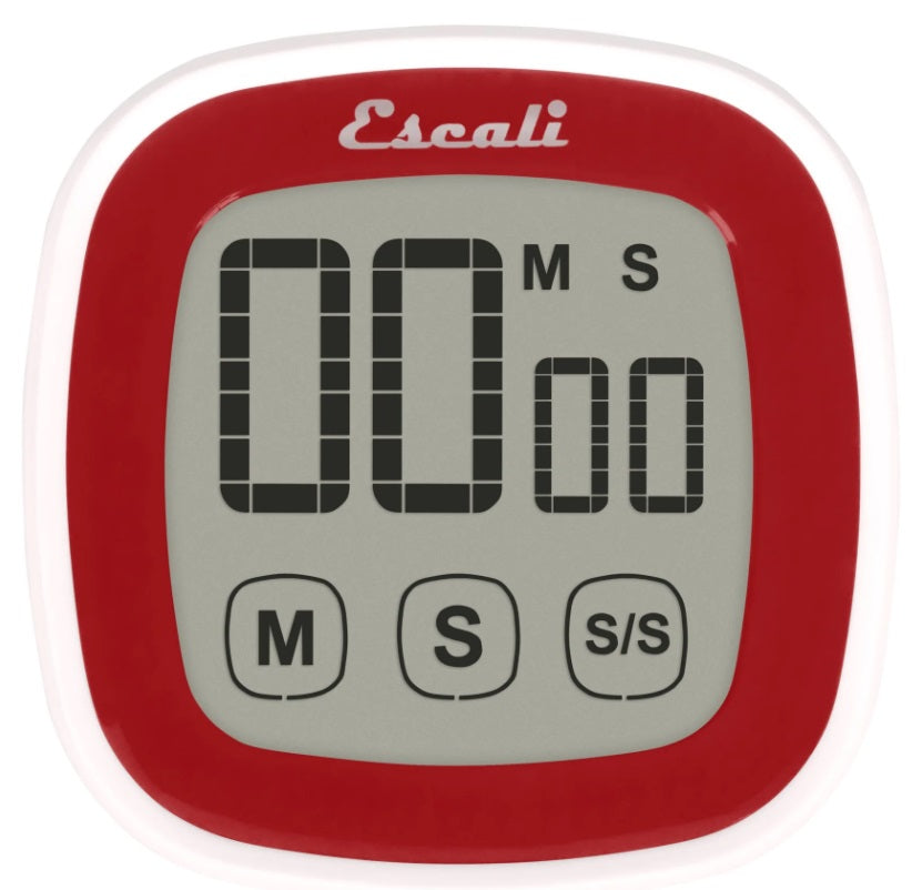 Escali Touch Screen Digital Timer Red