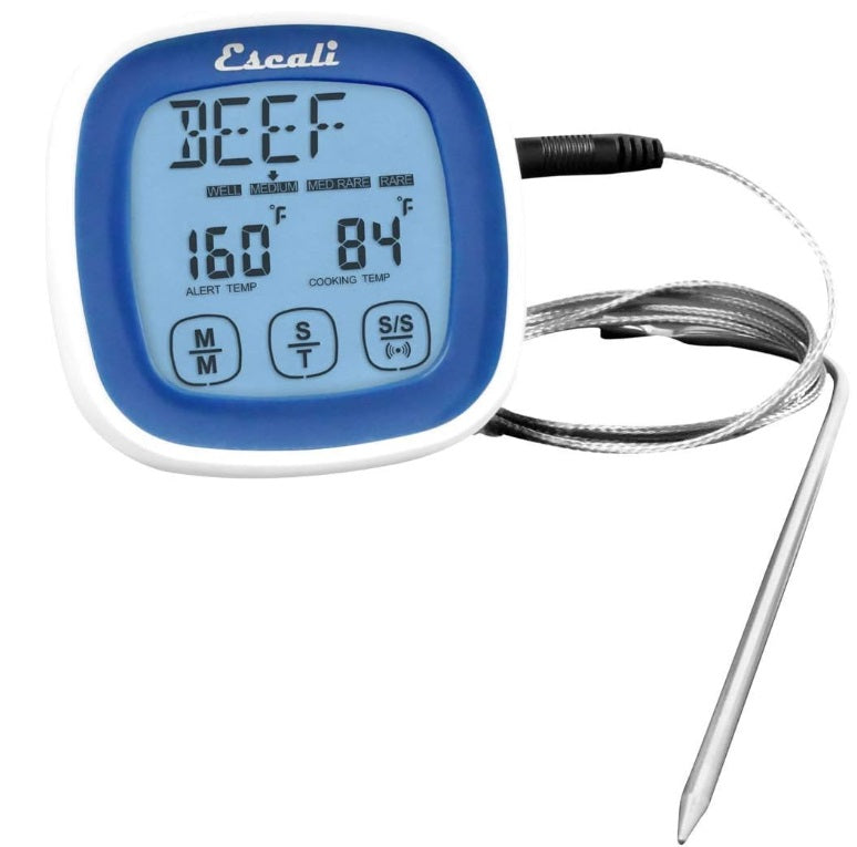 Escali Touch Screen Thermometer &amp; Timer Blue