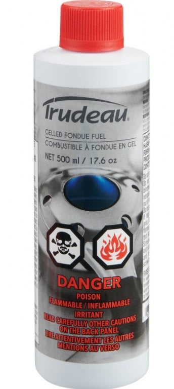 Trudeau Swiss Fire Gel / Fondue Fuel 17oz / 0.5L