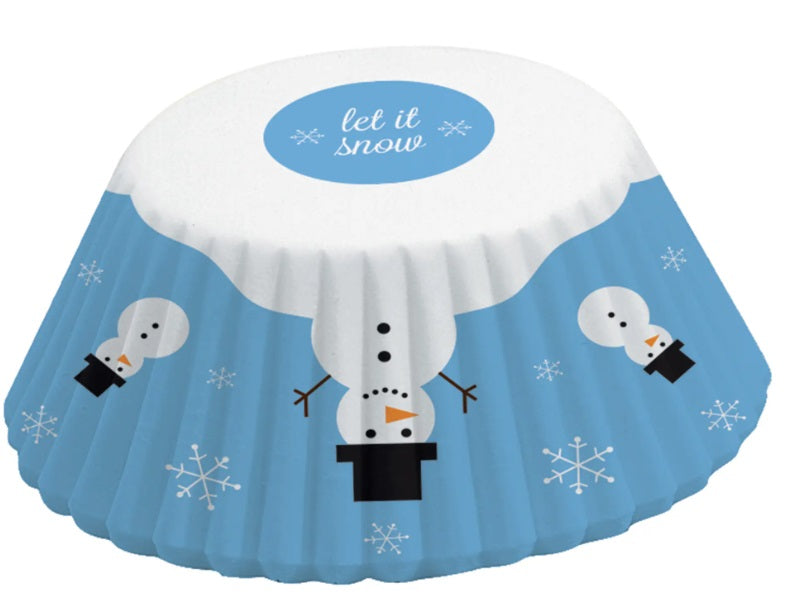 Fox Run Snowman Baking Cups Set of 50