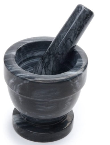 Fox Run Black Marble Mortar &amp; Pestle 4-Inch