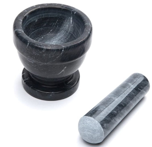 Fox Run Black Marble Mortar &amp; Pestle 3-Inch