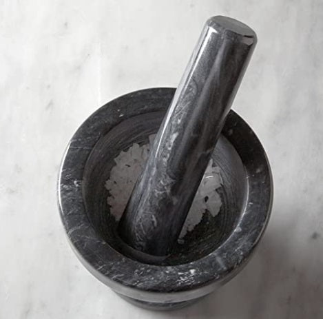 Fox Run Black Marble Mortar & Pestle 3-Inch