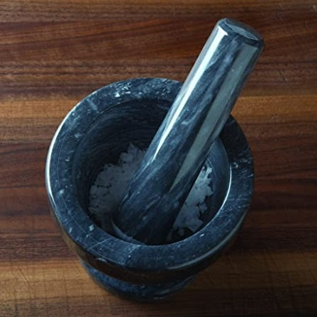 Fox Run Black Marble Mortar & Pestle 3-Inch