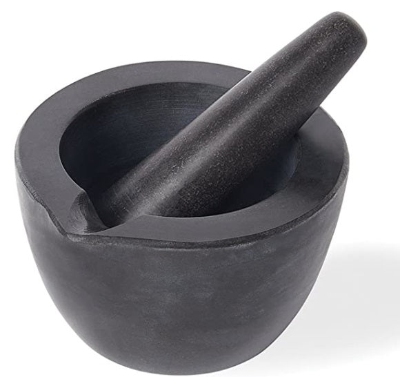 Fox Run Black Marble Mortar &amp; Pestle