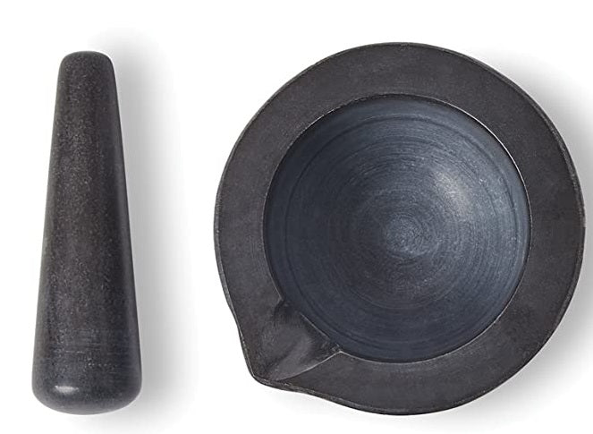 Fox Run Black Marble Mortar & Pestle