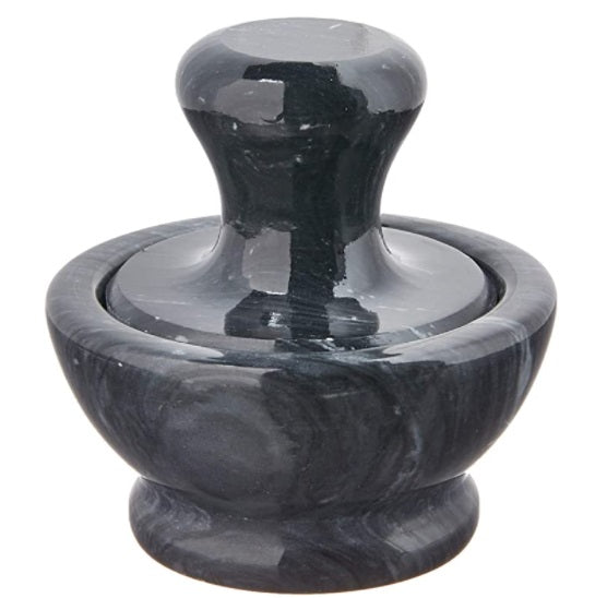 Fox Run Small Black Marble Mortar &amp; Pestle