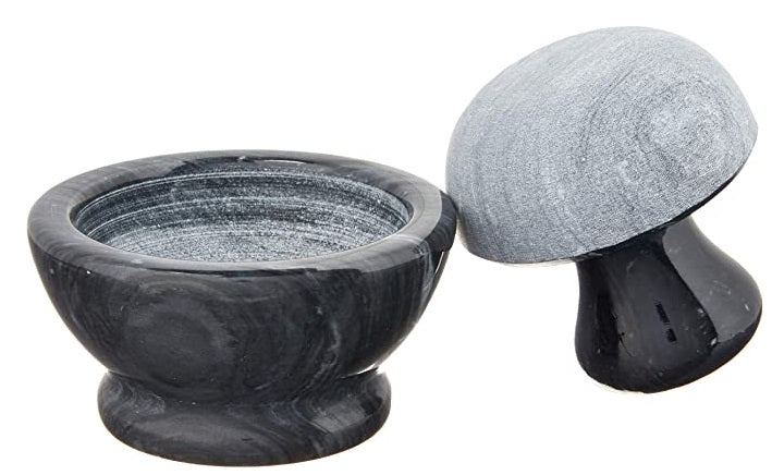 Fox Run Small Black Marble Mortar & Pestle