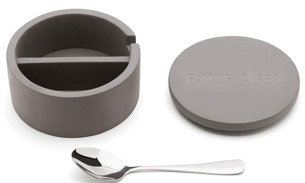 Fox Run Dual Cement Salt Cellar with Spoon