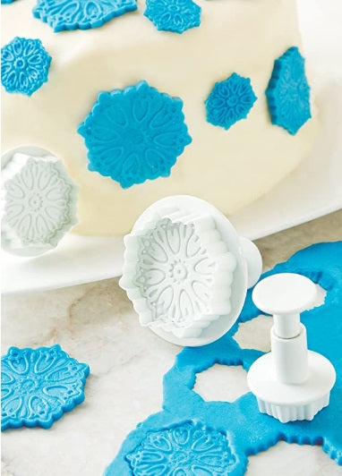 Fox Run Elegant Flowers Fondant Plunger Cutter Set