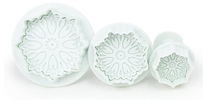 Fox Run Elegant Flowers Fondant Plunger Cutter Set