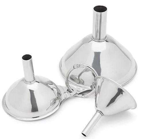 Fox Run Stainless Steel Funnel Set of 3