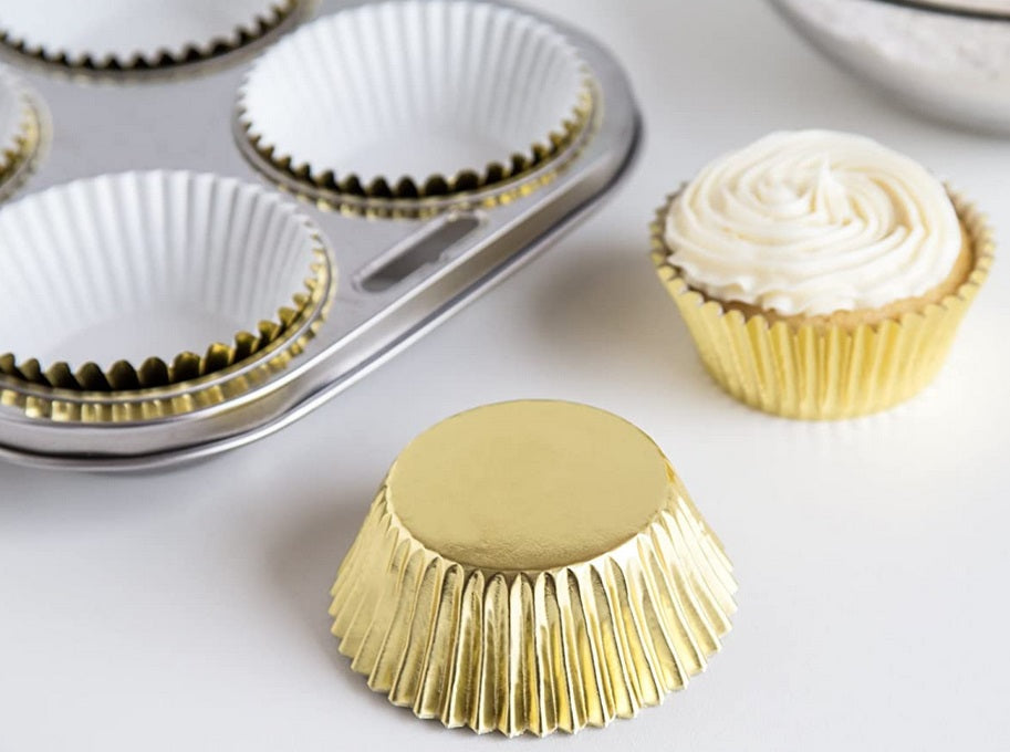 Fox Run Gold Foil Baking Cup Set of 32