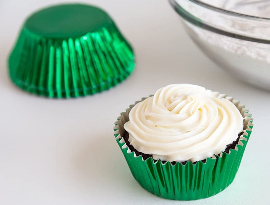 Fox Run Green Foil Baking Cup Set of 32