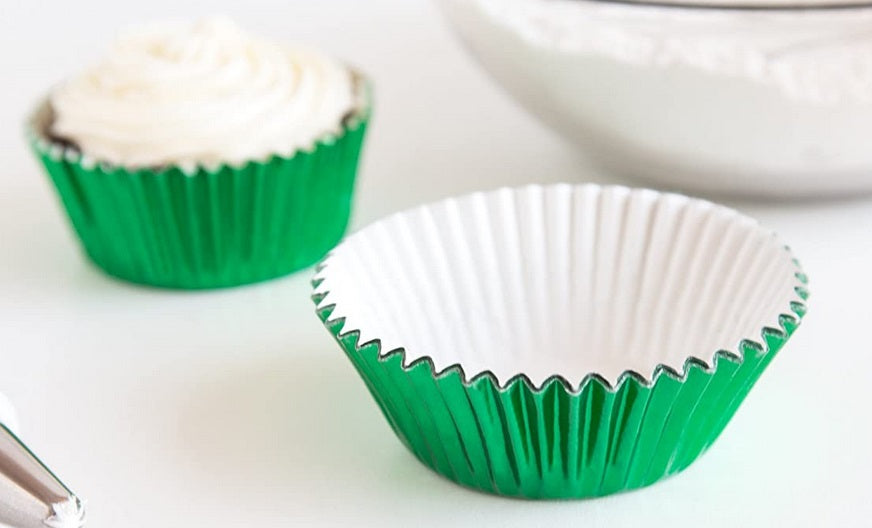 Fox Run Green Foil Baking Cup Set of 32