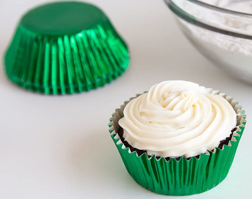 Fox Run Green Foil Mini Baking Cup Set of 48