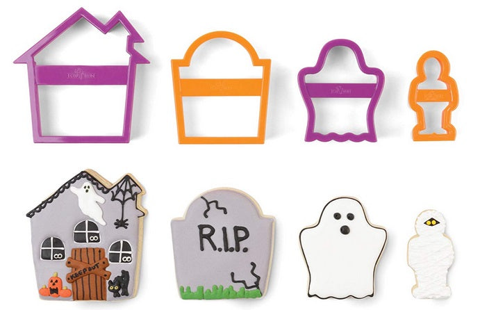 Fox Run Haunted House Halloween Cookie Cutter Set