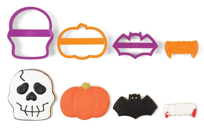 Fox Run Skull Halloween Cookie Cutter Set