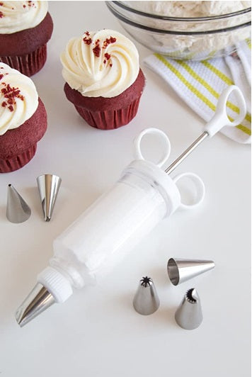 Fox Run 7 Piece Syringe Icing Set