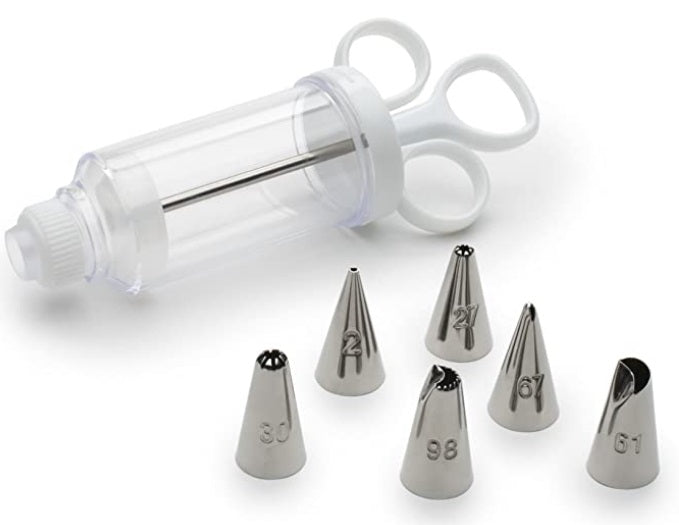 Fox Run 7 Piece Syringe Icing Set