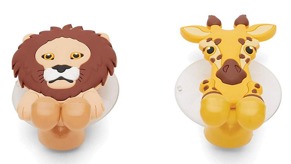 Fox Run Lion & Giraffe Toothbrush Holders