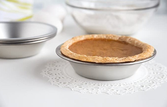 Fox Run Tinplated Steel Set of 4 Pie Pans 5 Inch