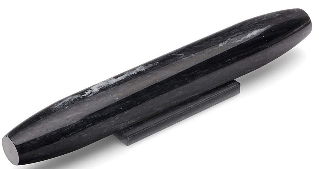 Fox Run Tapered Black Marble French Rolling Pin