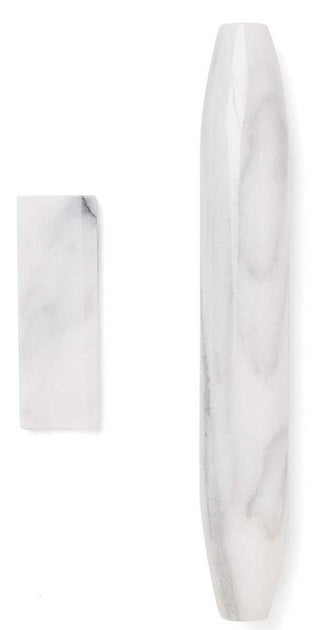 Fox Run Tapered White Marble French Rolling Pin