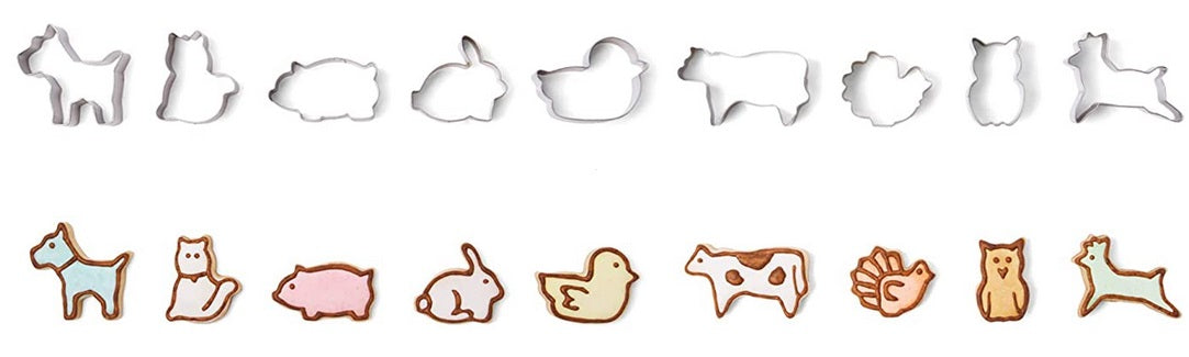 Fox Run Mini Animal Cookie Cutter Set