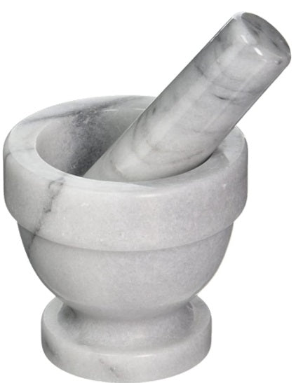 Fox Run White Marble Mortar &amp; Pestle 3-Inch