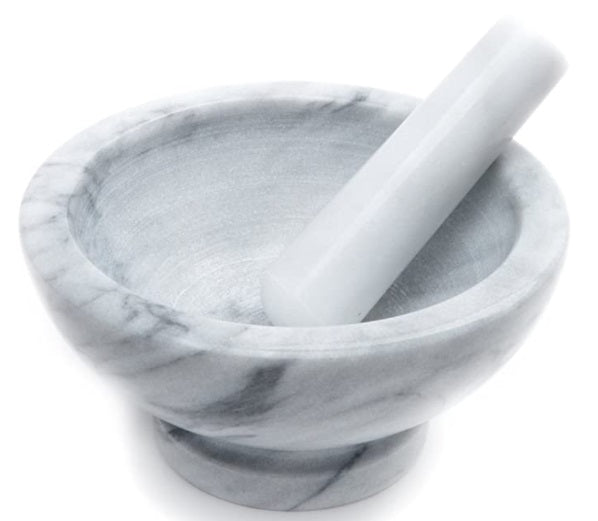 Fox Run Oversized White Marble Mortar &amp; Pestle