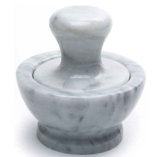 Fox Run Small White Marble Mortar &amp; Pestle