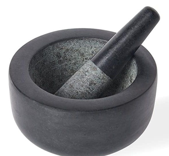 Fox Run Black Granite Mortar &amp; Pestle 7-Inch