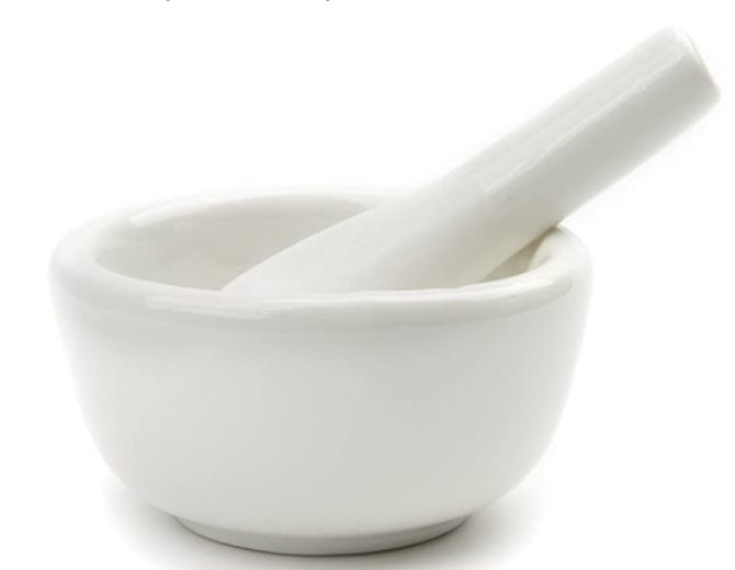 Fox Run White Ceramic Mini Mortar &amp; Pestle