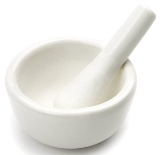 Fox Run White Ceramic Mini Mortar & Pestle