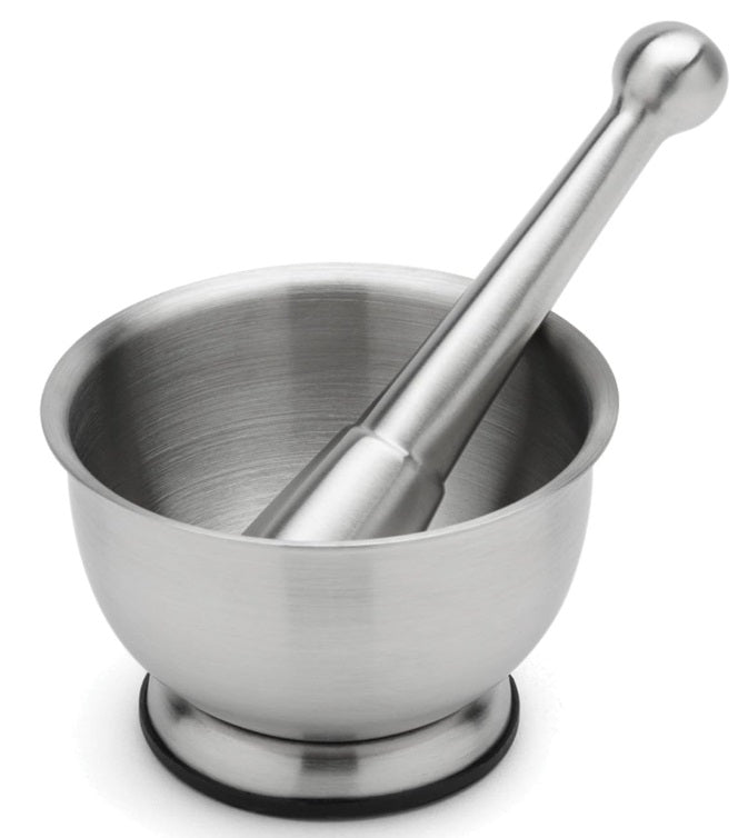 Fox Run Stainless Steel Mortar and Pestle 4.75-Inch