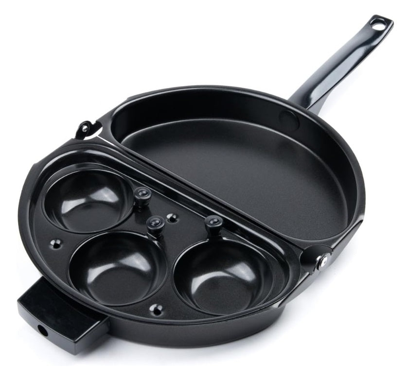 Fox Run Non-Stick Omelet Pan with Egg Poacher