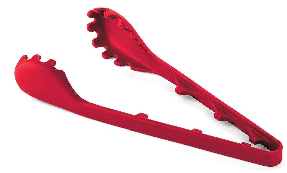 Fox Run 2 in 1 Silicone Pasta Serving Tongs with Measurer