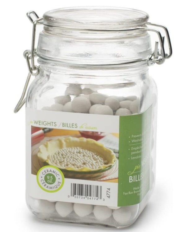 Fox Run Ceramic Pie Weights in Mason Jar 8.8 oz