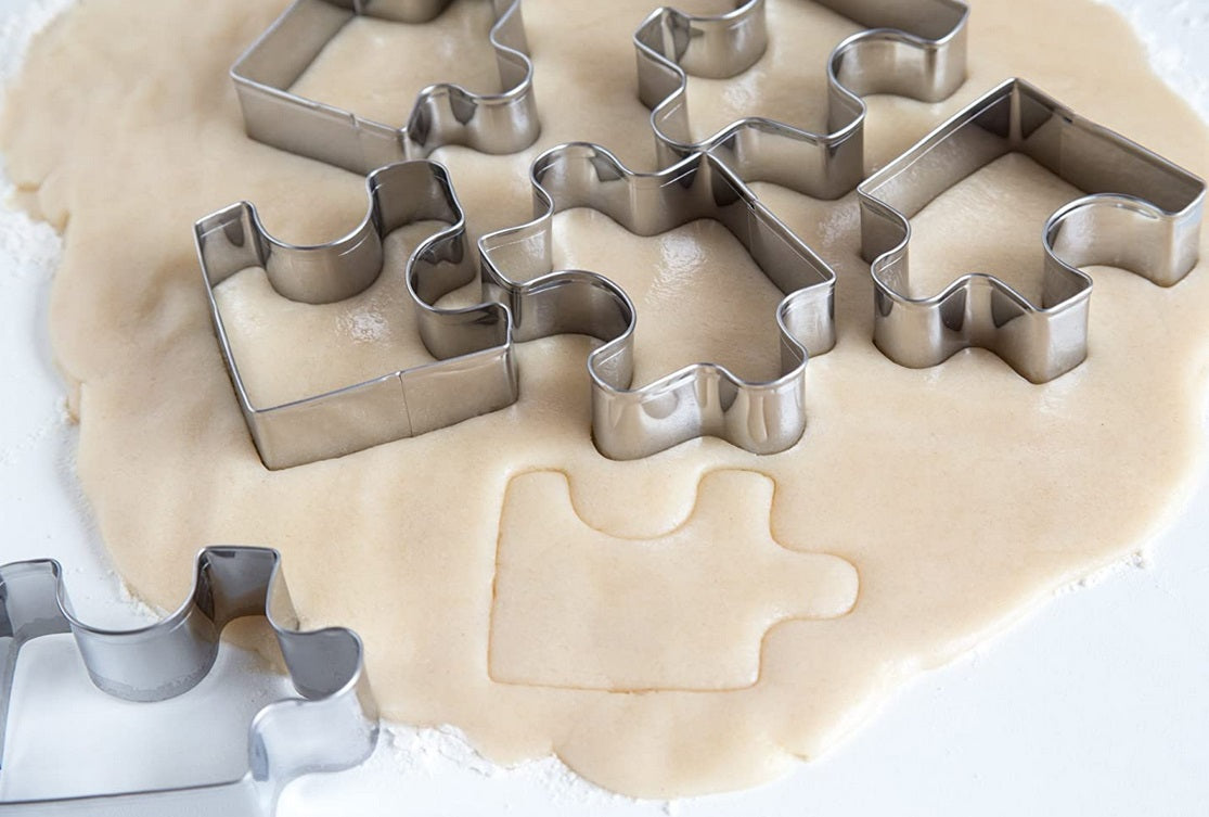 Fox Run Puzzle Pieces Cookie Cutter Set