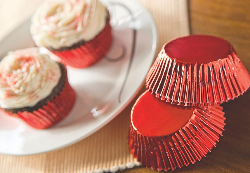 Fox Run Red Foil Baking Cup Set of 32