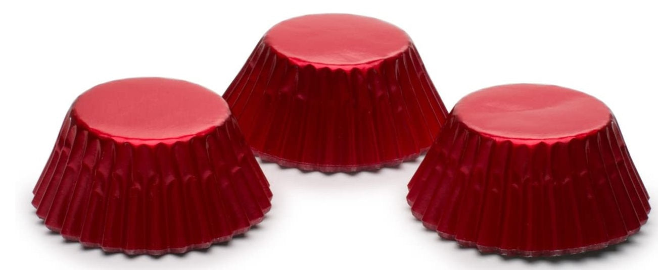 Fox Run Red Foil Mini Baking Cup Set of 48