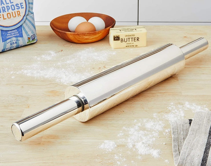 Fox Run Stainless Steel Rolling Pin 18.5"