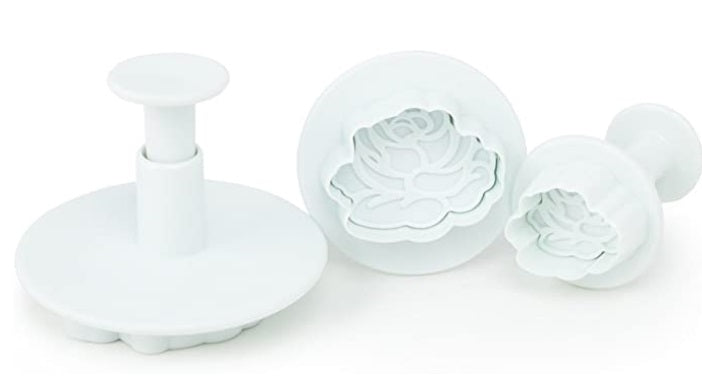 Fox Run Rose Fondant Plunger Cutter Set