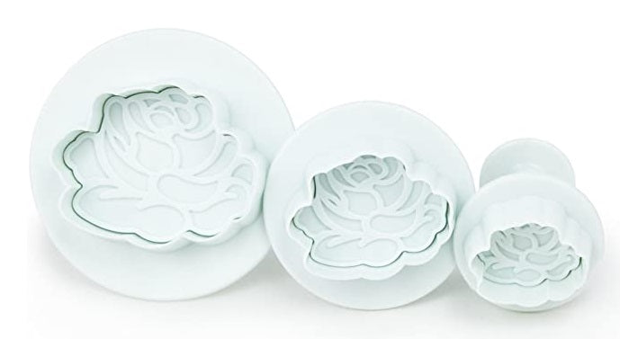 Fox Run Rose Fondant Plunger Cutter Set